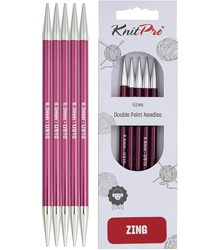 Amazon.com: KnitPro Zing Double Pointed Needles 6